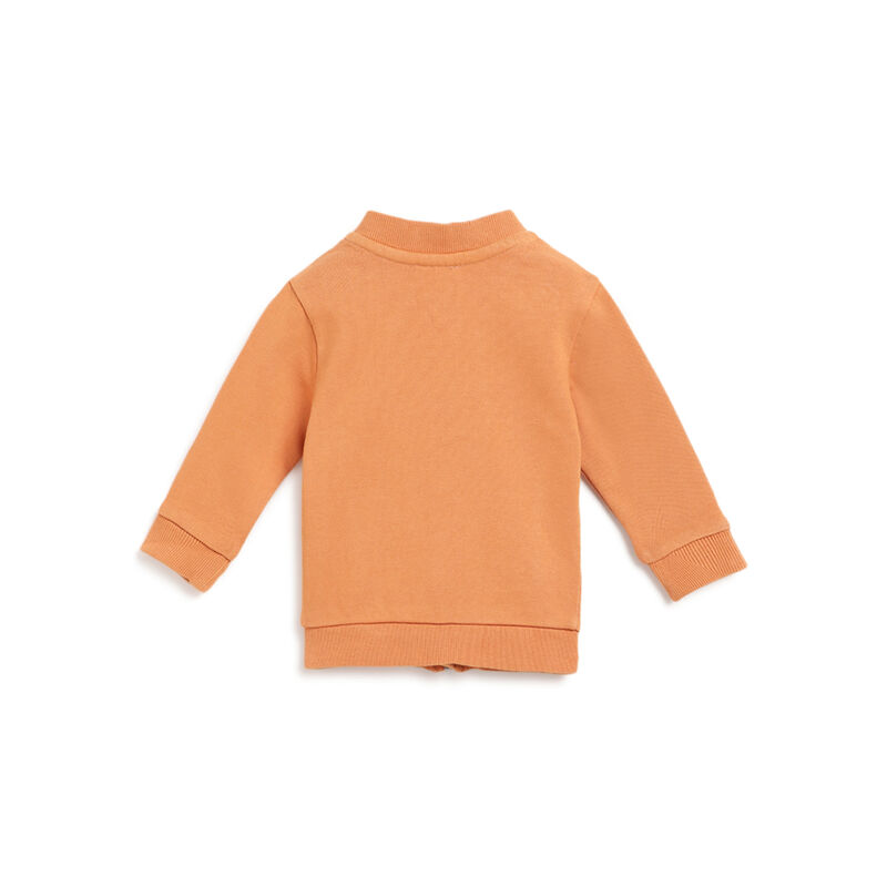Boys Medium Orange Printed Sweatshirt image number 1
